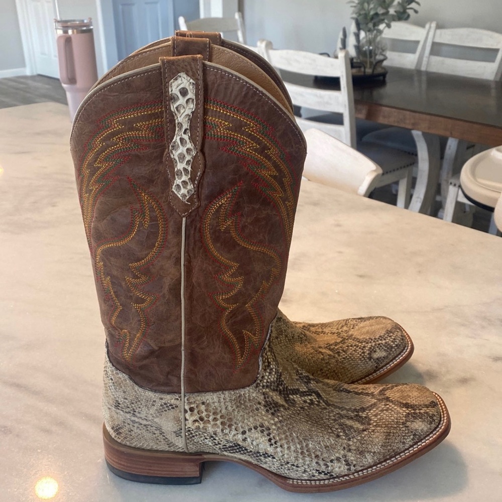 Cody James Size 12D Exotic Python Boots. Only worn twice purchased in Nashville.